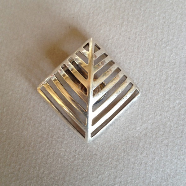 Georg Jensen Sterling Silver "Grates" Earrings No. 389 by Nanna Ditzel