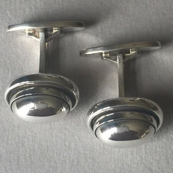 Georg Jensen Sterling Silver Cufflinks No. 44B by Harald Nielsen