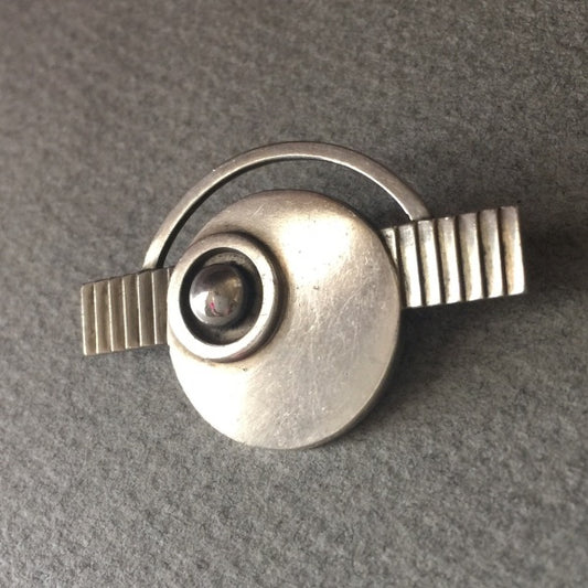 Georg Jensen Sterling Silver Art Deco Brooch No. 230 by Oscar Gundlach-Pedersen