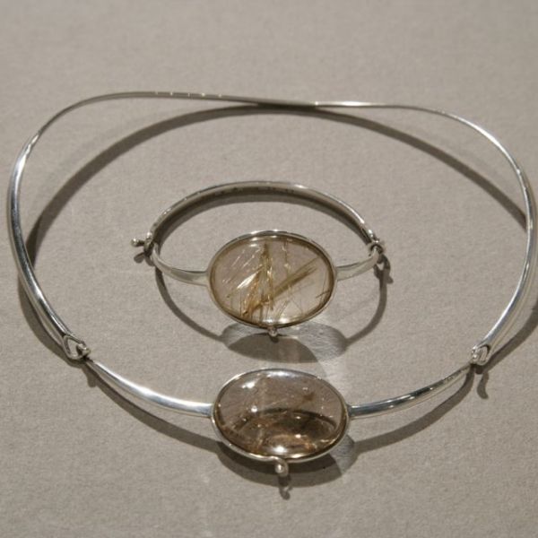 Vivianna Torun bracelet with rutilated quartz