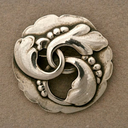 Georg Jensen Sterling Silver Brooch No. 20