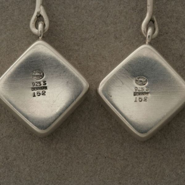 Georg Jensen Sterling Silver "Mod" Earrings by Astrid Fog No. 152