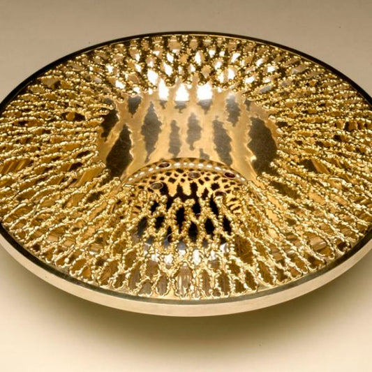 Stuart Devlin Sterling Silver and 24KT Vermeil Centerpiece Bowl