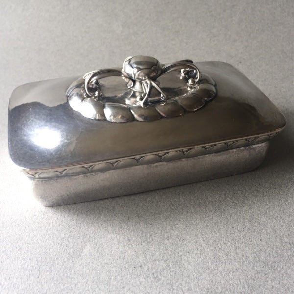 Georg Jensen 830 Silver Keepsake Box No. 166