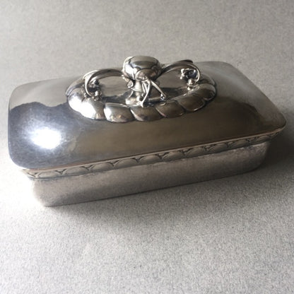 Georg Jensen 830 Silver Keepsake Box No. 166
