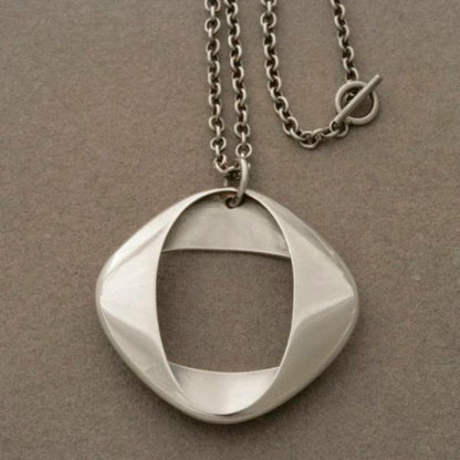 Georg Jensen modernist long pendant no. 368