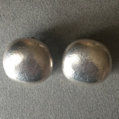 John Iversen Sterling Silver Pebble Earrings