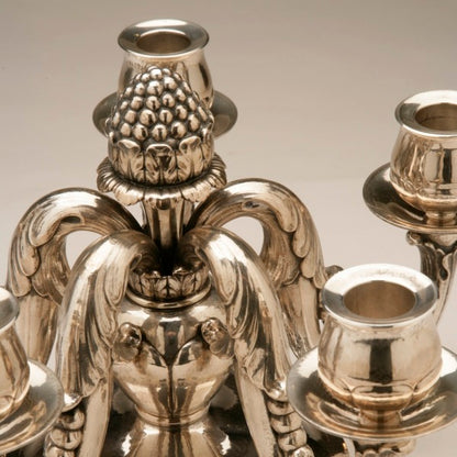 Evald Nielsen Sterling Silver Candelabrum