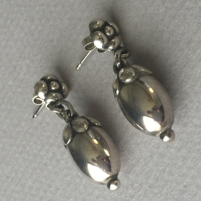 Georg Jensen Sterling Silver "Acorn" Earrings No. 4