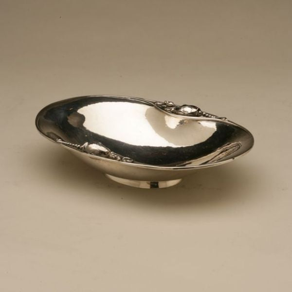 Georg Jensen Sterling Silver Blossom Oval Bowl No. 2A