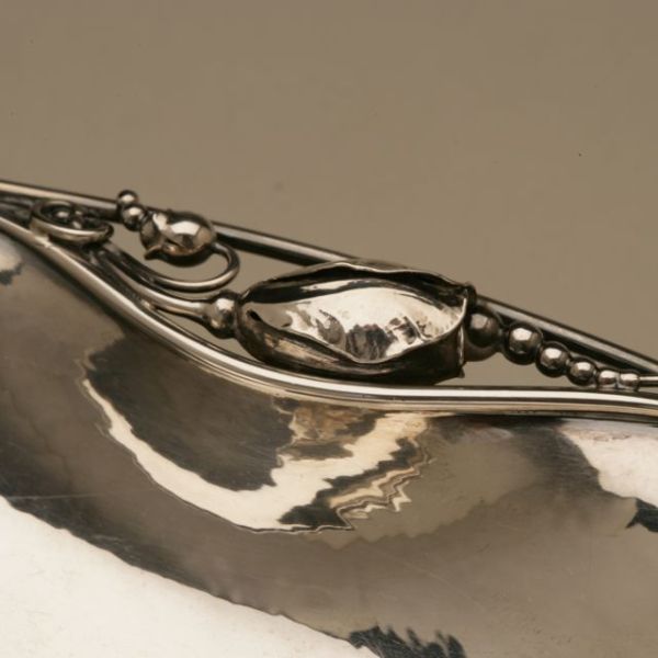 Georg Jensen Sterling Silver Blossom Oval Bowl No. 2A