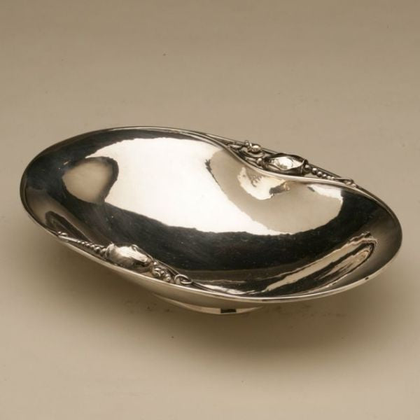 Georg Jensen Sterling Silver Blossom Oval Bowl No. 2A