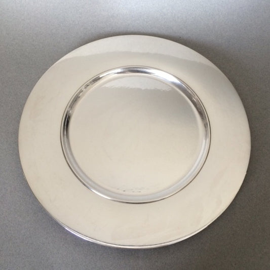 Georg Jensen Sterling Silver Complete Set of 14 Service Plates No. 587C by Johan Rohde