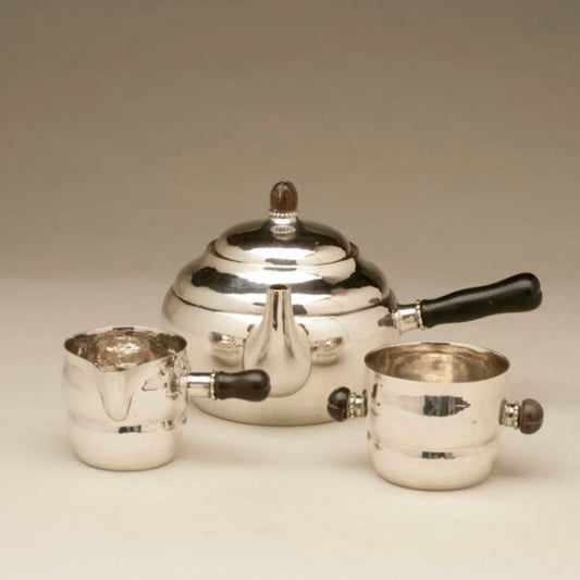 Georg Jensen "early" 3 piece teaset no. 1