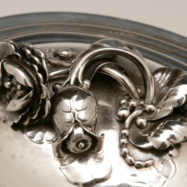 Georg Jensen Sterling Silver "Rose" Bonbonnière No. 262