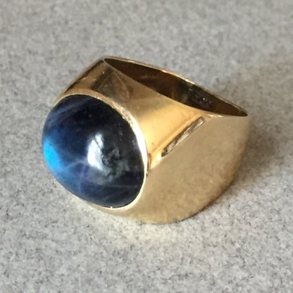 Georg Jensen 18KT Gold Ring with Labradorite