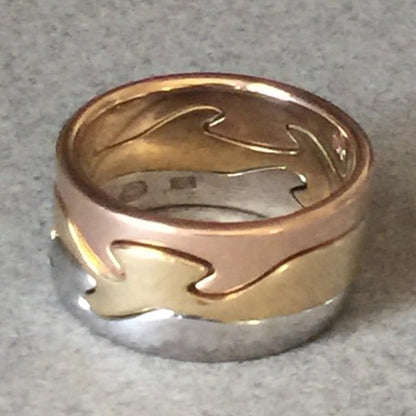 Estate Georg Jensen 18K Gold Fusion Ring by Nina Koppel