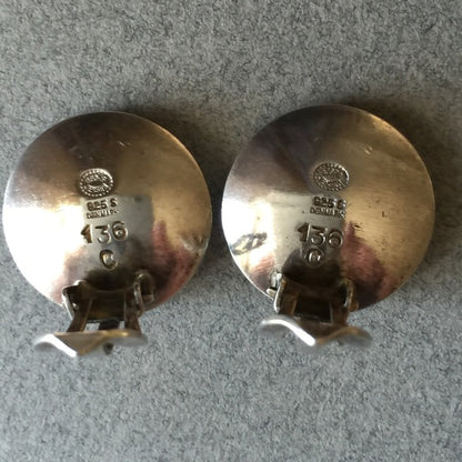 Georg Jensen Sterling Silver Earrings No. 136C by Nanna Ditzel