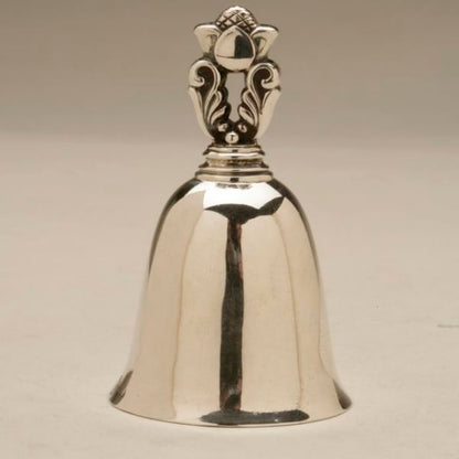 Estate Georg Jensen Sterling Silver "Acorn" Pattern Table Bell by Johan Rohde No. 204