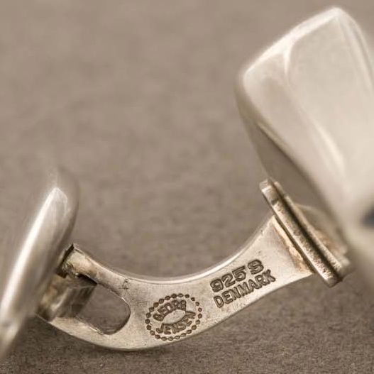 Georg Jensen Sterling Silver Modernist Cufflinks No. 250 by Kim Naver