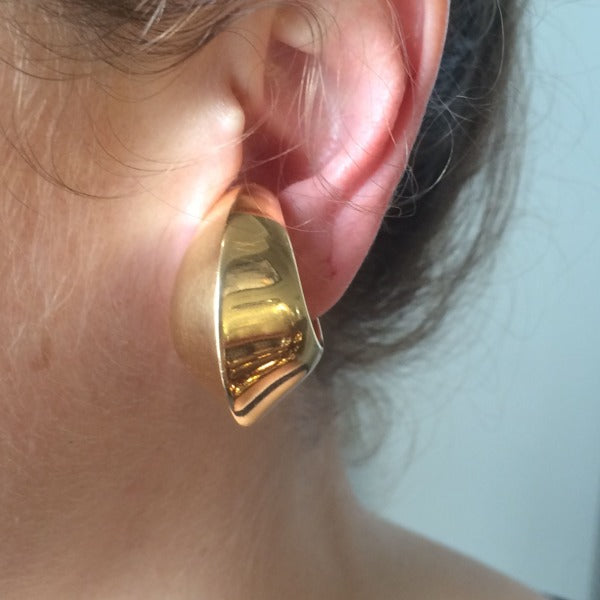 Georg Jensen 18K Gold Ear Cuffs No. 1126 by Nanna Ditzel