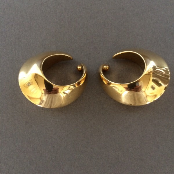 Georg Jensen 18K Gold Ear Cuffs No. 1126 by Nanna Ditzel