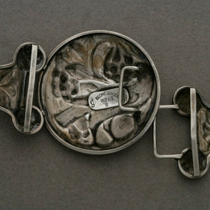 Georg Jensen 826 Silver Exceptionally Rare Large Belt Buckle No. 6 from his "First" Period 1904-1908