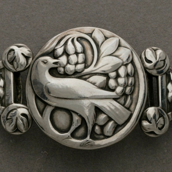 Georg Jensen 826 Silver Exceptionally Rare Large Belt Buckle No. 6 from his "First" Period 1904-1908