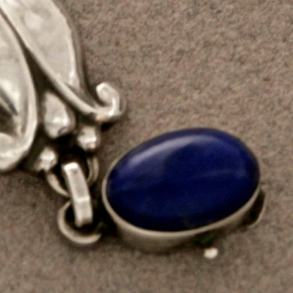 Georg Jensen Sterling Silver Bracelet with Lapis Lazuli No. 11