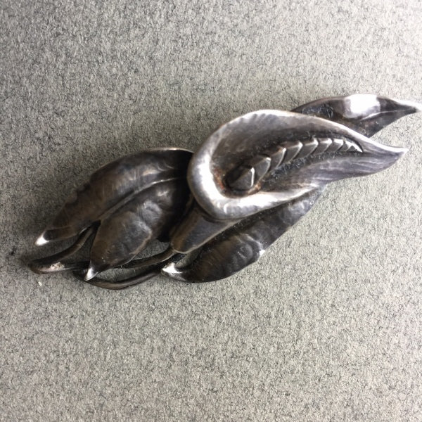 Peer Smed Sterling Silver Calla Lily Brooch