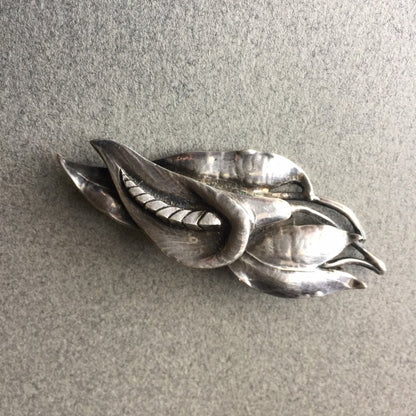 Peer Smed Sterling Silver Calla Lily Brooch