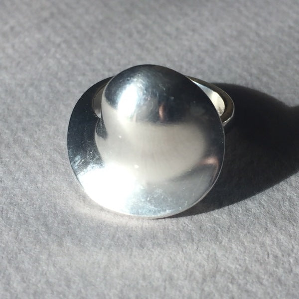 Estate Hans Hansen Sterling Silver Modernist Ring Size US 7.5
