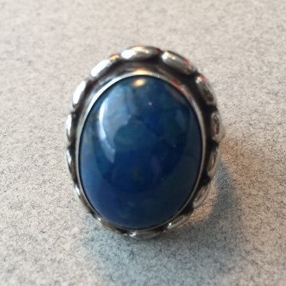 Georg Jensen Sterling Silver and Lapis Lazuli Ring, No. 19