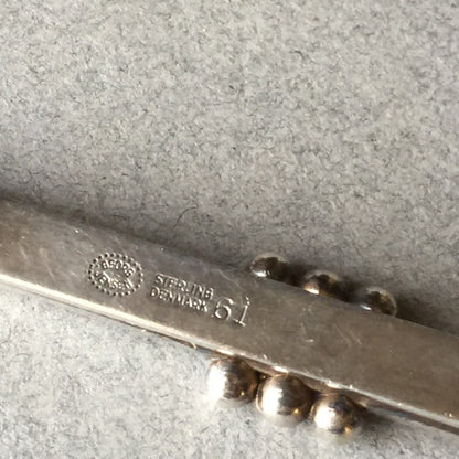 Georg Jensen Sterling Silver Tie Bar No. 61 by Harald Nielsen