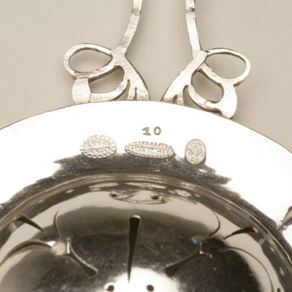 Georg Jensen tea strainer no. 10