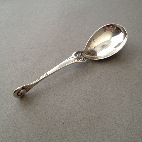 Estate Georg Jensen Sterling Silver Small Ornamental "Snail" Spoon No. 50