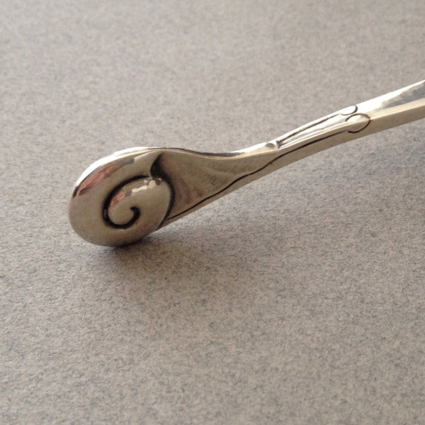Estate Georg Jensen Sterling Silver Small Ornamental "Snail" Spoon No. 50