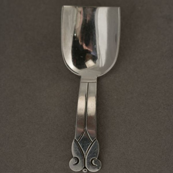Estate Hector Aguilar 940 Silver Handwrought Tea Caddy Spoon