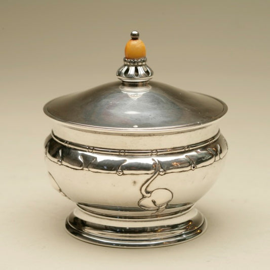 Estate Grann & Laglye Sterling Silver Covered Dish with Liner