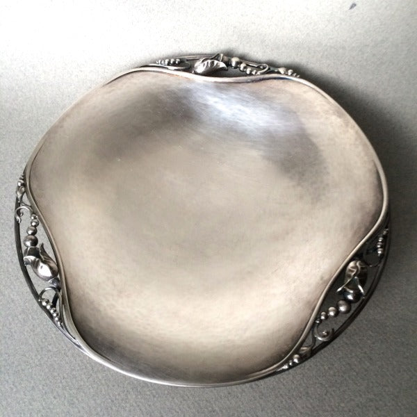 Estate Georg Jensen Sterling Silver "Blossom" Round Footed Dish No. 2A