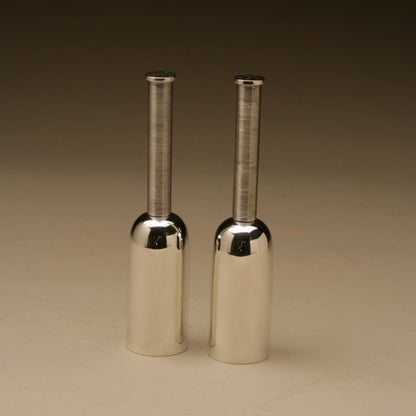 Frantz Hingelberg Sterling Silver Modernist Salt & Pepper Set Designed by Svend Weihrauch