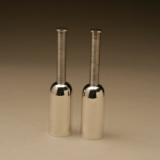 Frantz Hingelberg Sterling Silver Modernist Salt & Pepper Set Designed by Svend Weihrauch