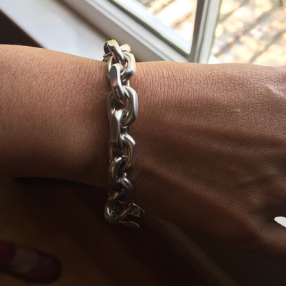 Hans Hansen Sterling Silver Chain Bracelet