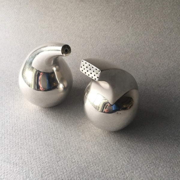 Estate Georg Jensen Sterling Silver Salt and Pepper Shaker Set by Søren Georg Jensen (SGJ) No. 965