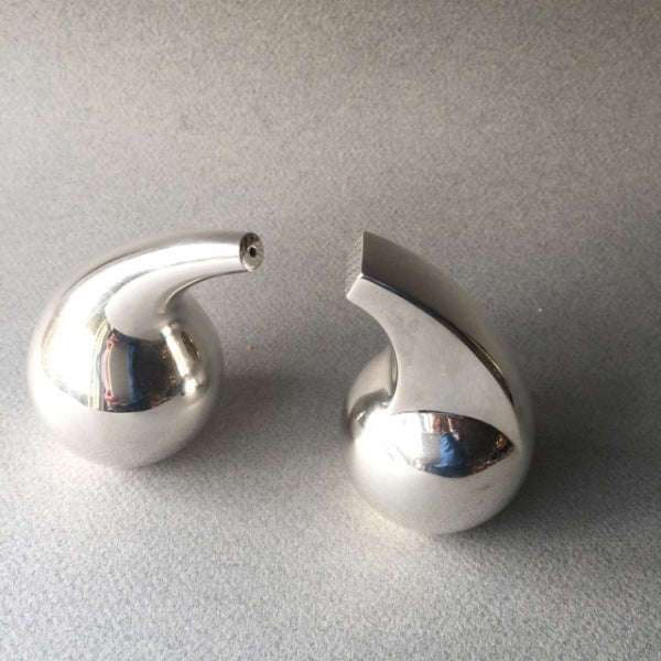 Estate Georg Jensen Sterling Silver Salt and Pepper Shaker Set by Søren Georg Jensen (SGJ) No. 965