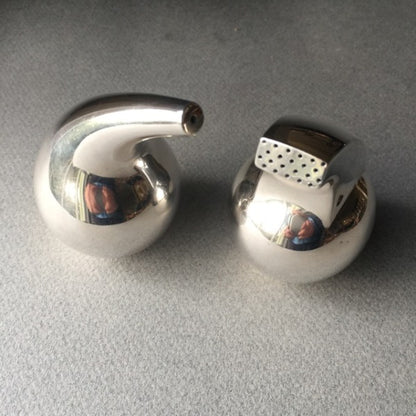 Estate Georg Jensen Sterling Silver Salt and Pepper Shaker Set by Søren Georg Jensen (SGJ) No. 965