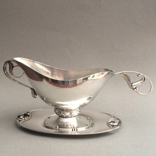 Georg Jensen Sterling Silver Sauce Boat With Underliner No. 177A