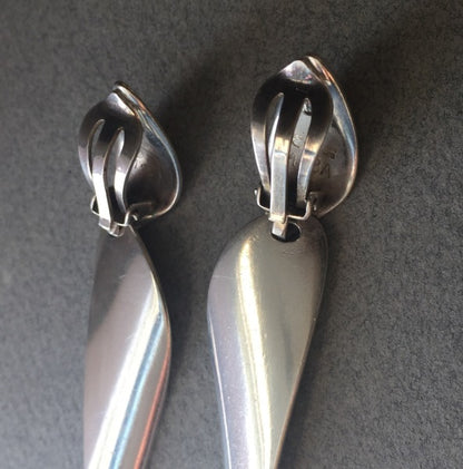 Georg Jensen Sterling Silver Dangle Earrings No. 128A by Nanna Ditzel