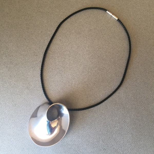 Georg Jensen Sterling Silver "Mobius" Large Pendant-Brooch No. 374 by Vivianna Torun