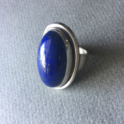 Georg Jensen Lapis Lazuli Ring No. 46E by Harald Nielsen